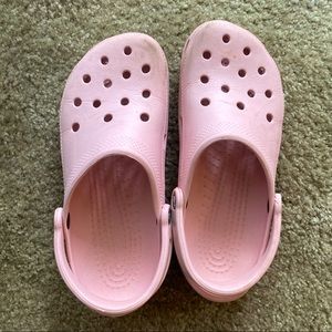 Pale Pink Crocs